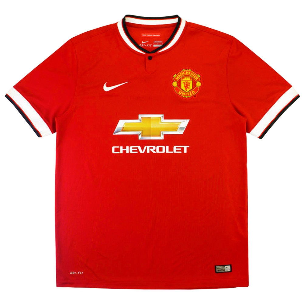 2014-15 Man Utd Home Nike Football Shirt ((Excellent) M)_0