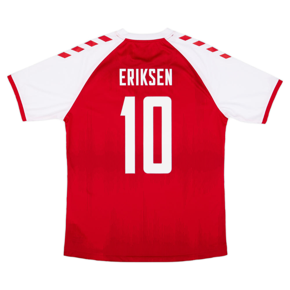 Denmark 2020-21 Home Shirt (L) Eriksen #10 (Excellent)_0