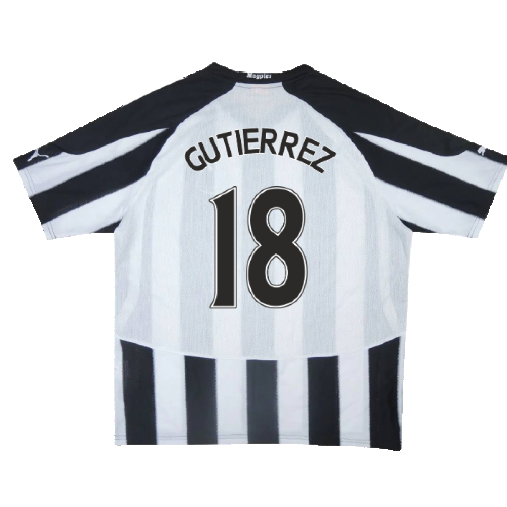 2010-2011 Newcastle Home Shirt (M) (Excellent) (Gutierrez 18)_1