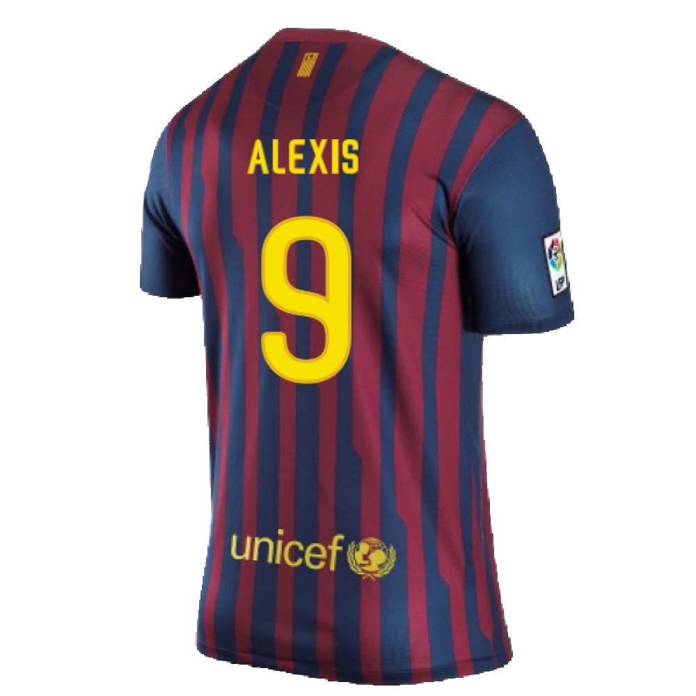 Barcelona 2011-12 Home Shirt (L) (Very Good) (Alexis 9)_1