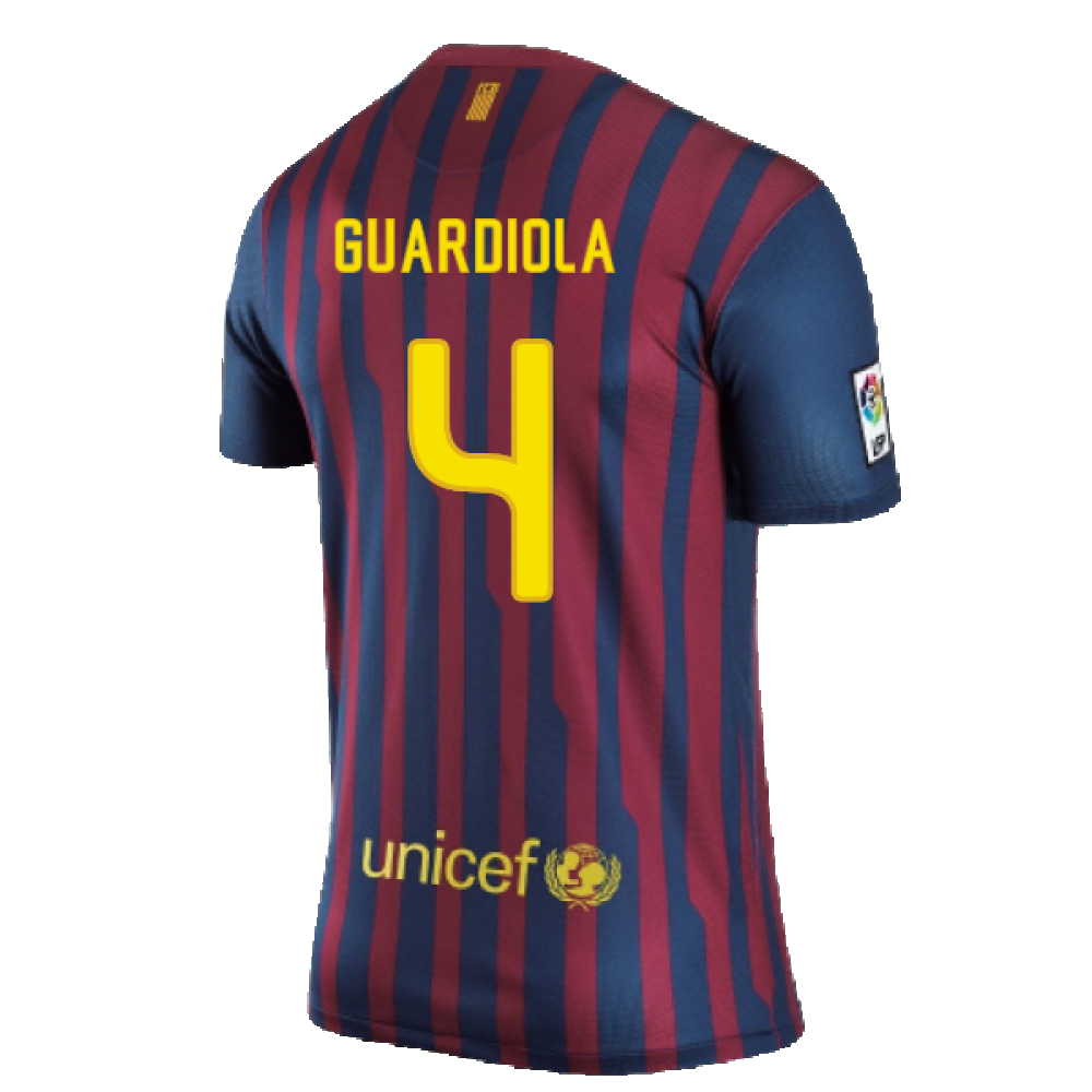 Barcelona 2011-2012 Home Shirt (S) (Excellent) (Guardiola 4)_1