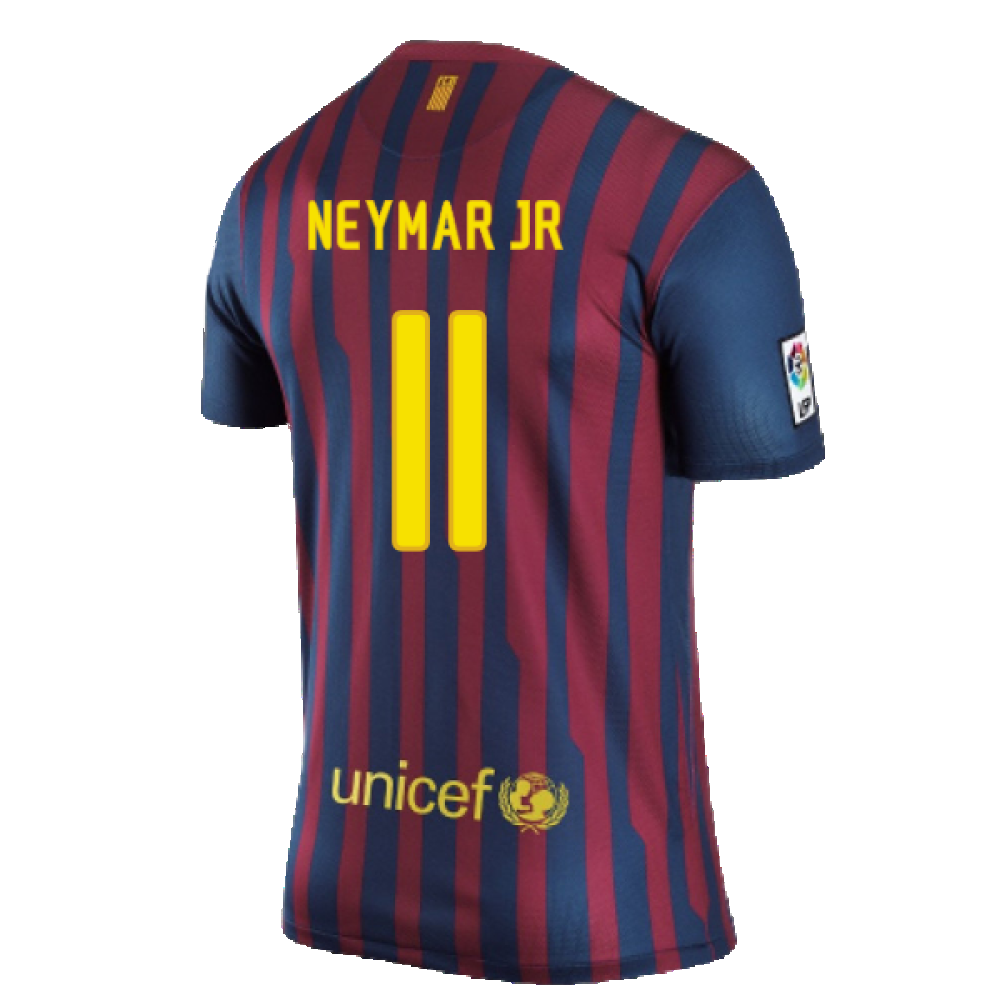 Barcelona 2011-2012 Home Shirt (S) (Excellent) (Neymar Jr 11)_1