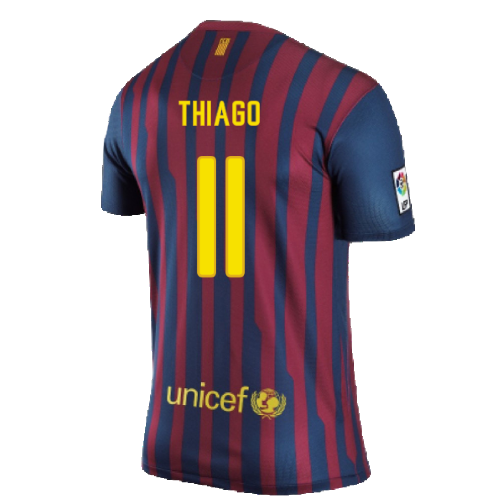 Barcelona 2011-12 Home Shirt (L) (Very Good) (Thiago 11)_1