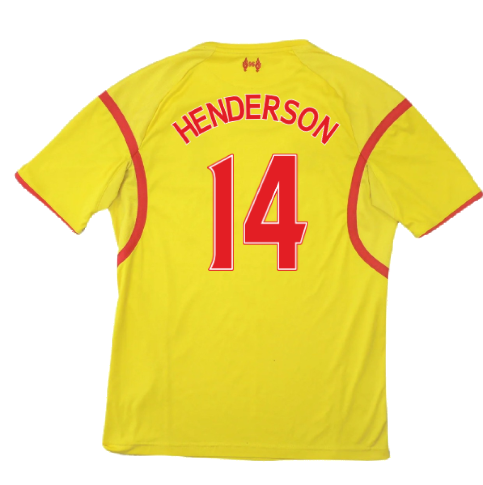 Liverpool 2014-15 Away Shirt (Excellent) (HENDERSON 14)_1