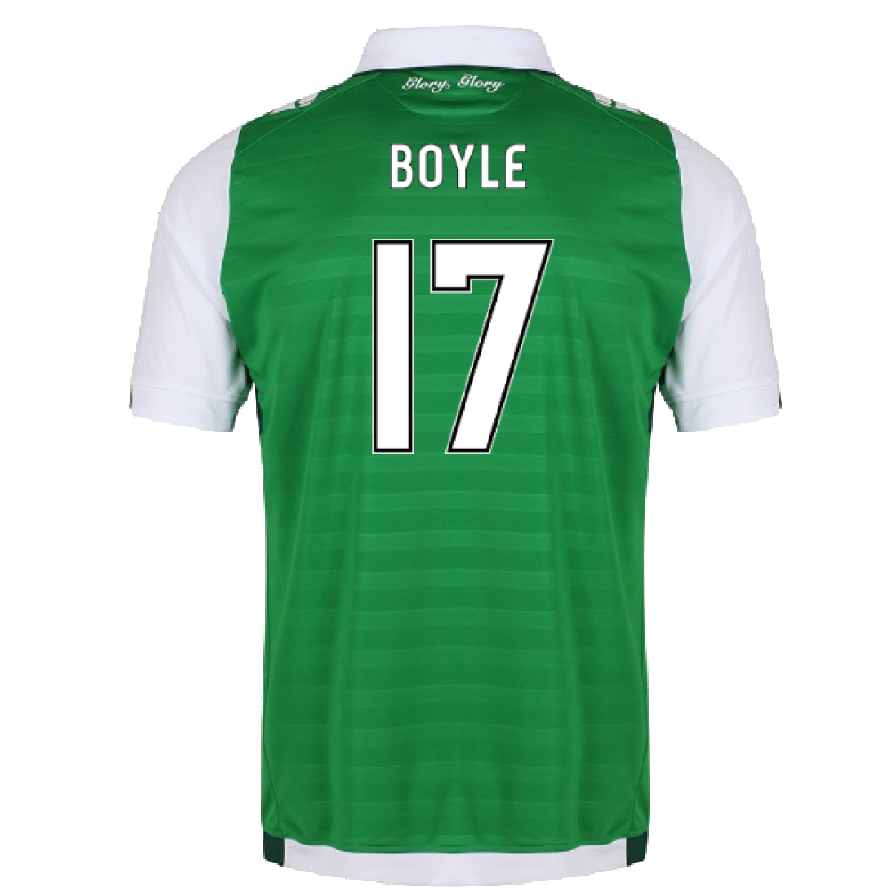 2017-18 Hibernian Home Shirt (XL) (Excellent) (Boyle 17)_1