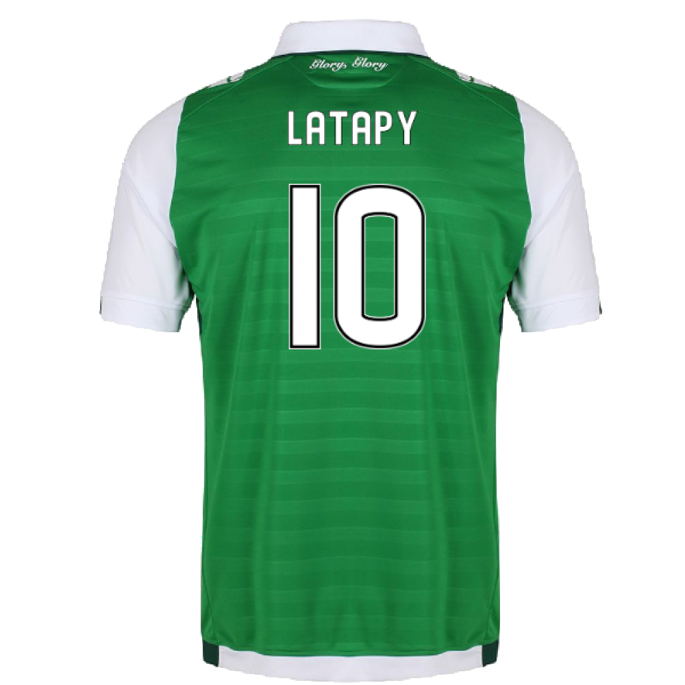 2017-18 Hibernian Home Shirt (XL) (Excellent) (Latapy 10)_1