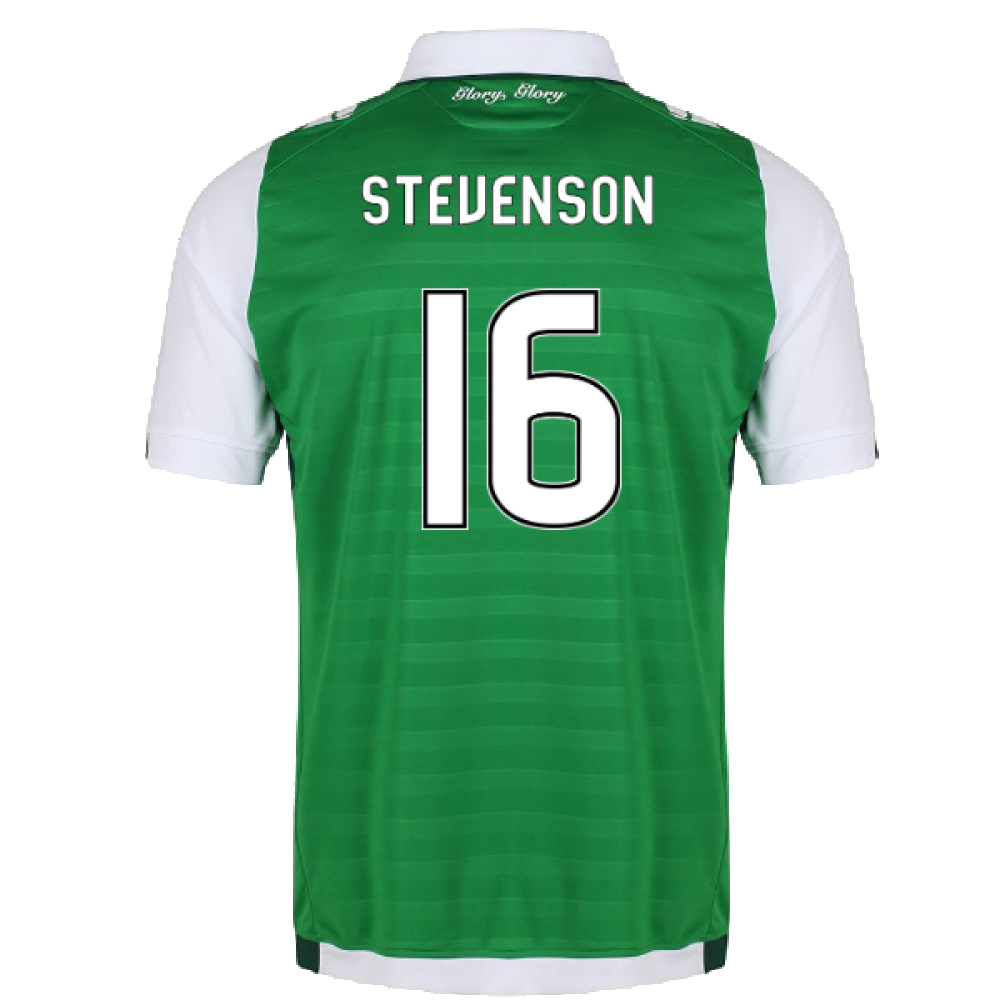 2017-18 Hibernian Home Shirt (XL) (Excellent) (Stevenson 16)_1