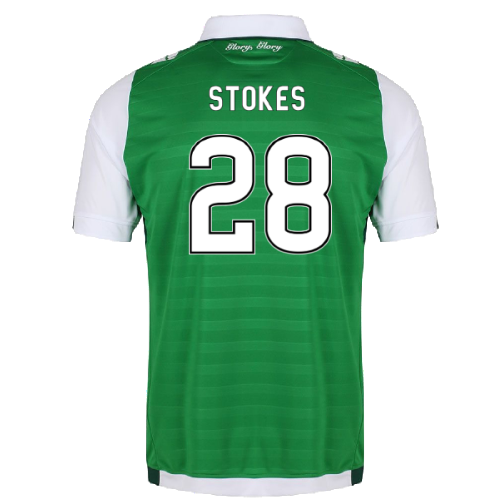 2017-18 Hibernian Home Shirt (XL) (Excellent) (Stokes 28)_1