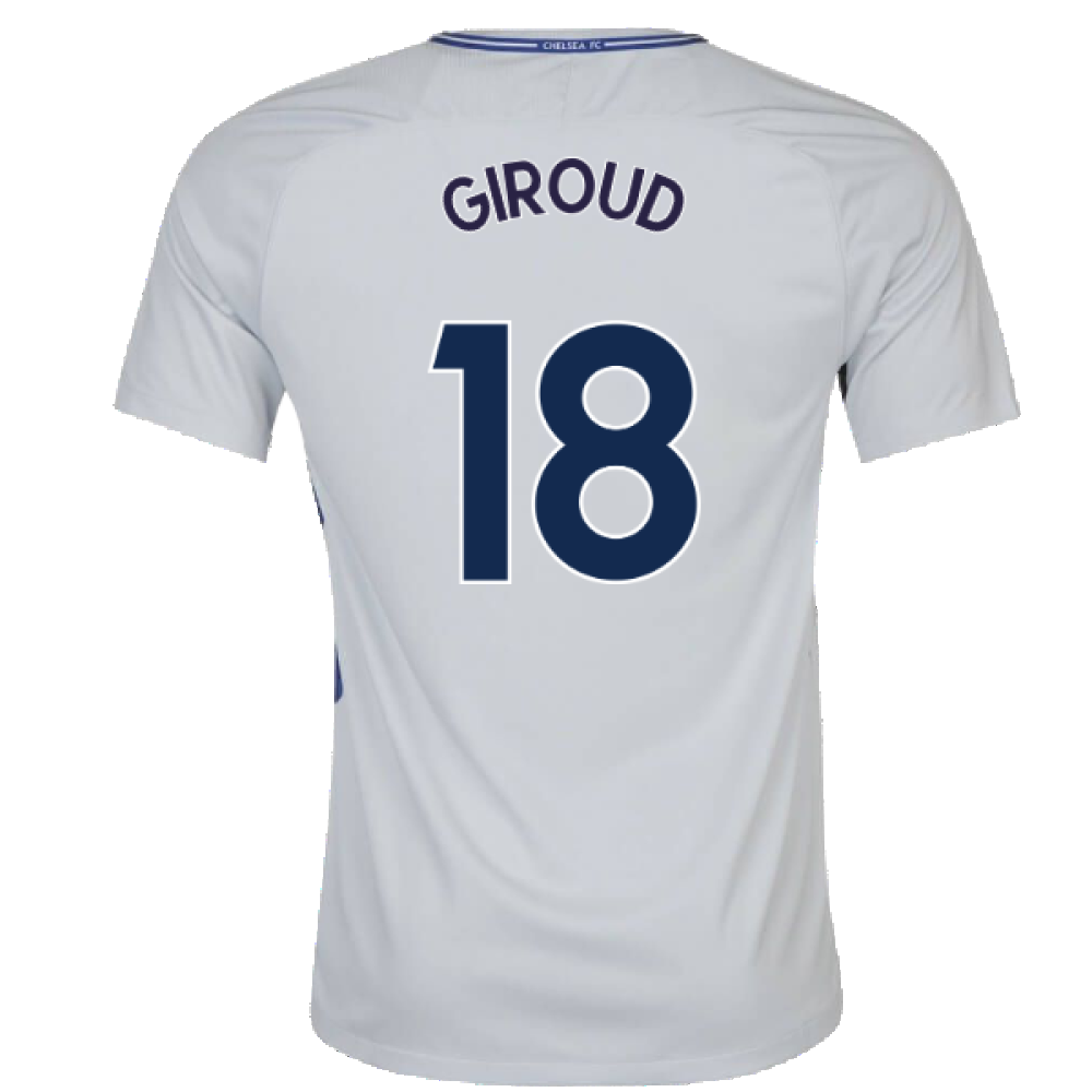 2017-2018 Chelsea Away Nike Ladies Shirt (Womens L) (Mint) (Giroud 18)_1