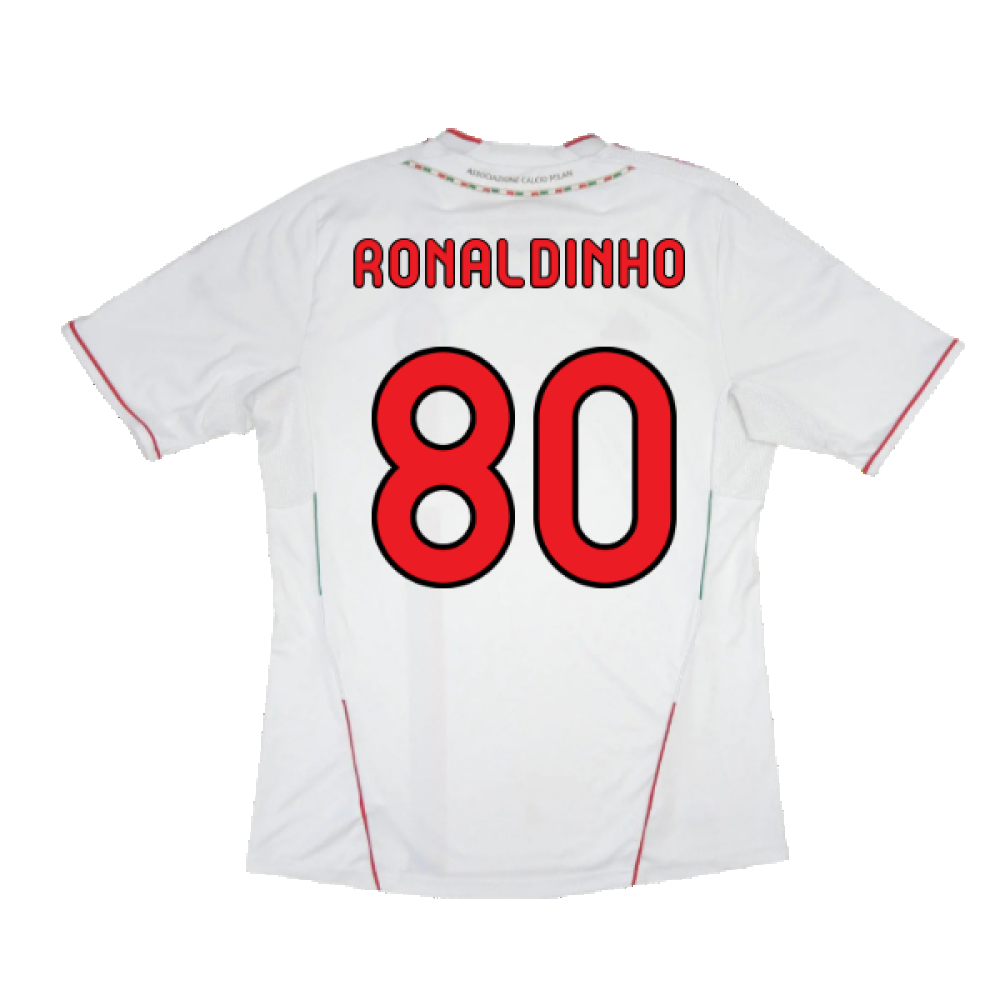 AC Milan 2011-12 Away Shirt (XXL) (Good) (Ronaldinho 80)_1