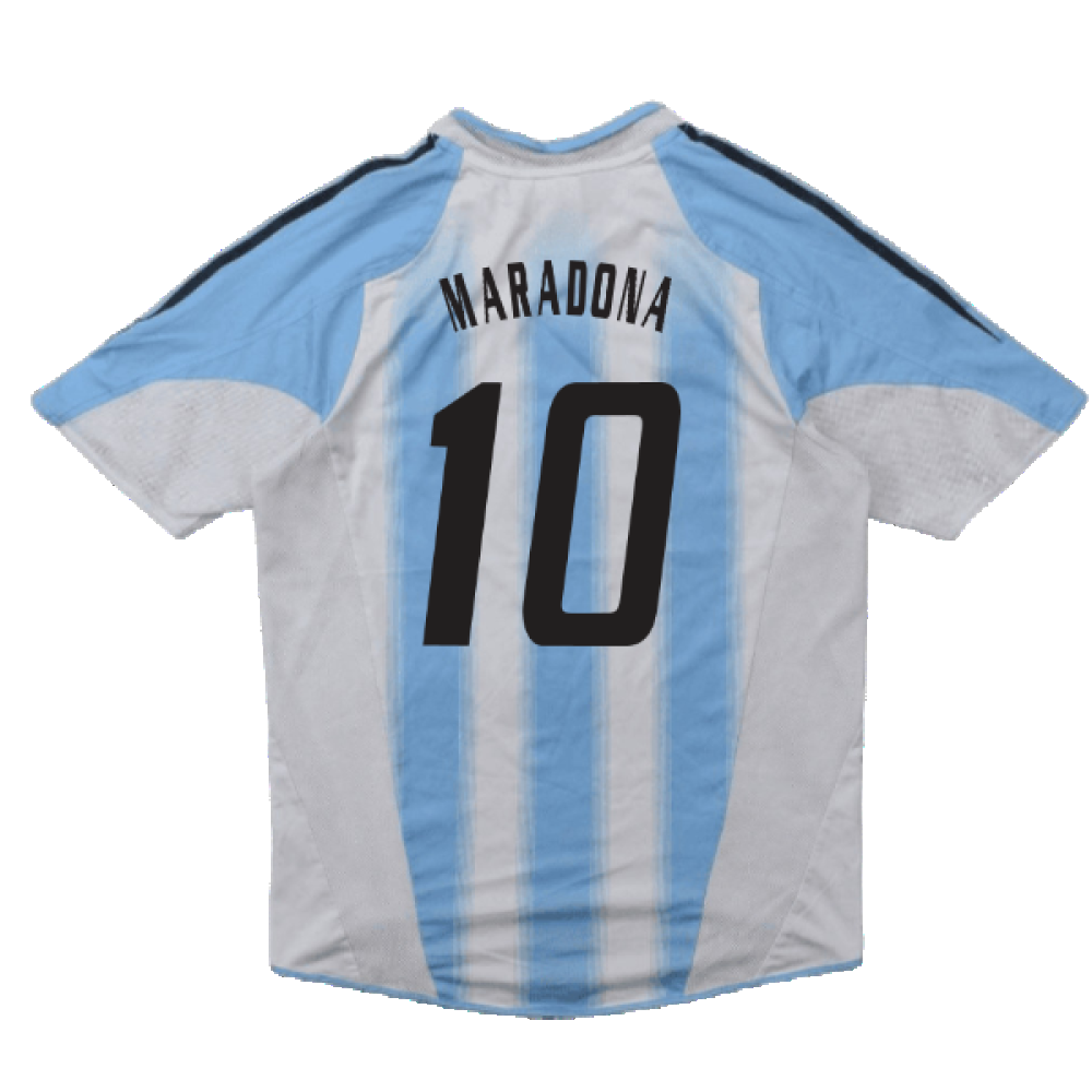 Argentina 2004-06 Home Shirt (S) (Good) (MARADONA 10)_1