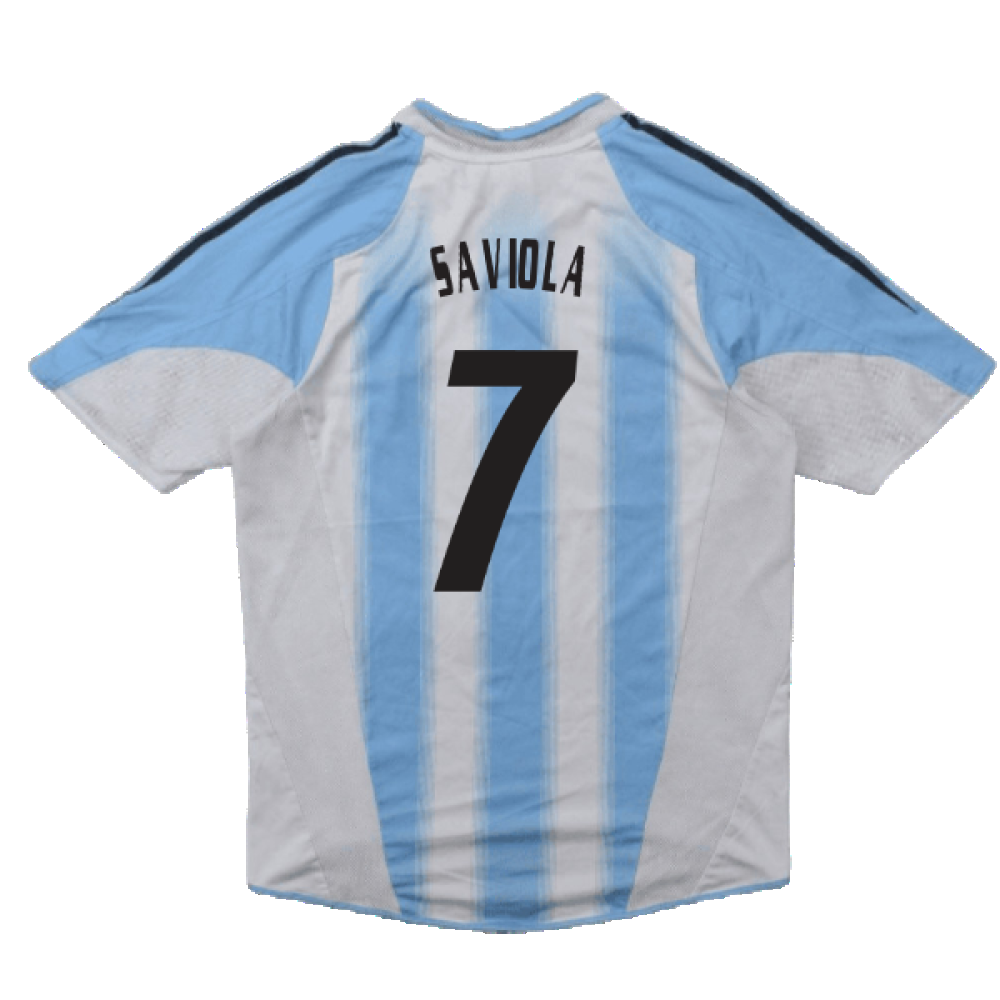 Argentina 2004-06 Home Shirt (S) (Good) (Saviola 7)_1