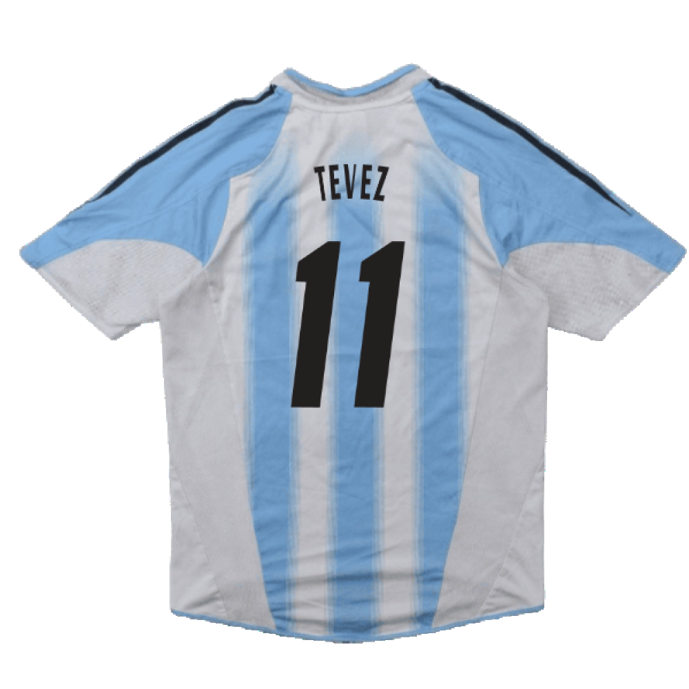 Argentina 2004-06 Home Shirt (S) (Good) (Tevez 11)_1