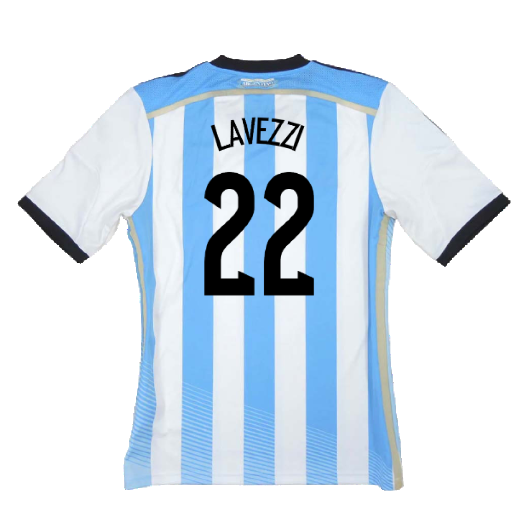 Argentina 2014-15 Home Shirt (L) (Mint) (Lavezzi 22)_1