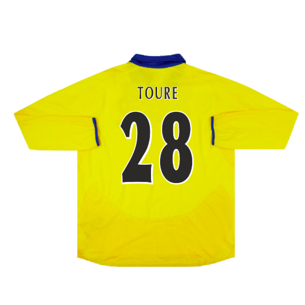 Arsenal 2003-05 Long Sleeve Away Shirt (Excellent) (Toure 28)_1