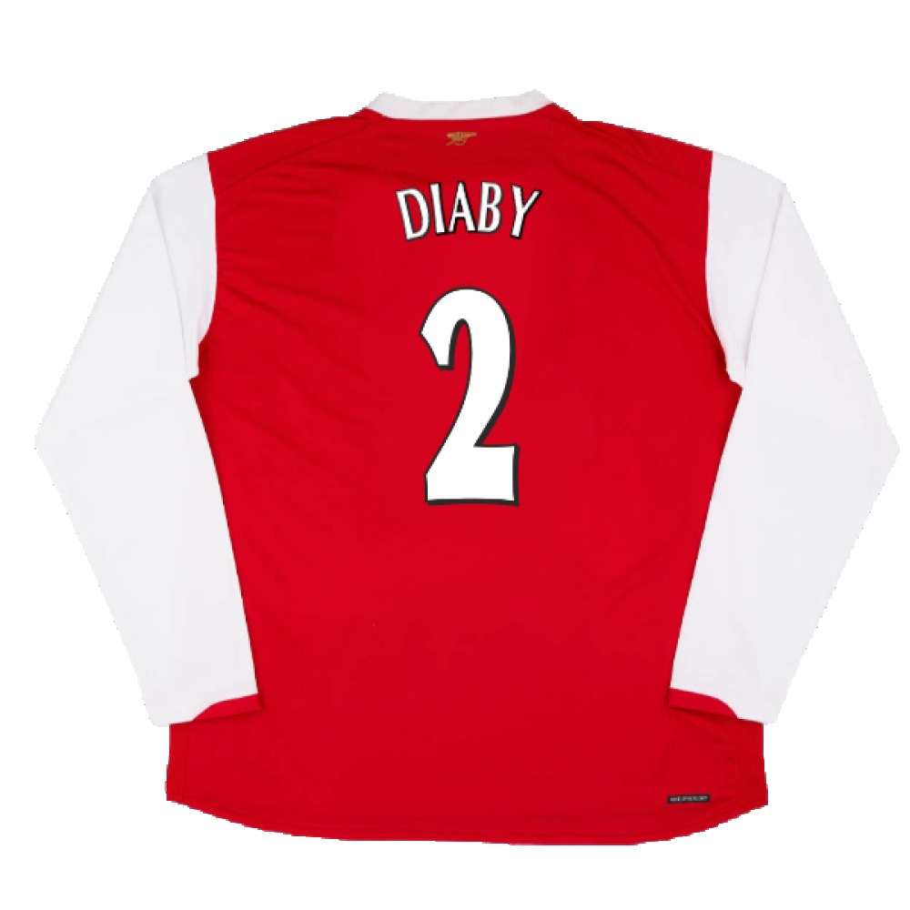 Arsenal 2006-07 Long Sleeve Home Shirt (XXL) (Excellent) (Diaby 2)_1