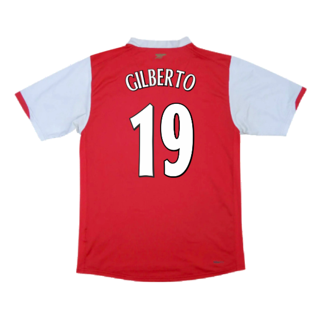 Arsenal 2006-08 Home Shirt (XL) (Excellent) (Gilberto 19)_1