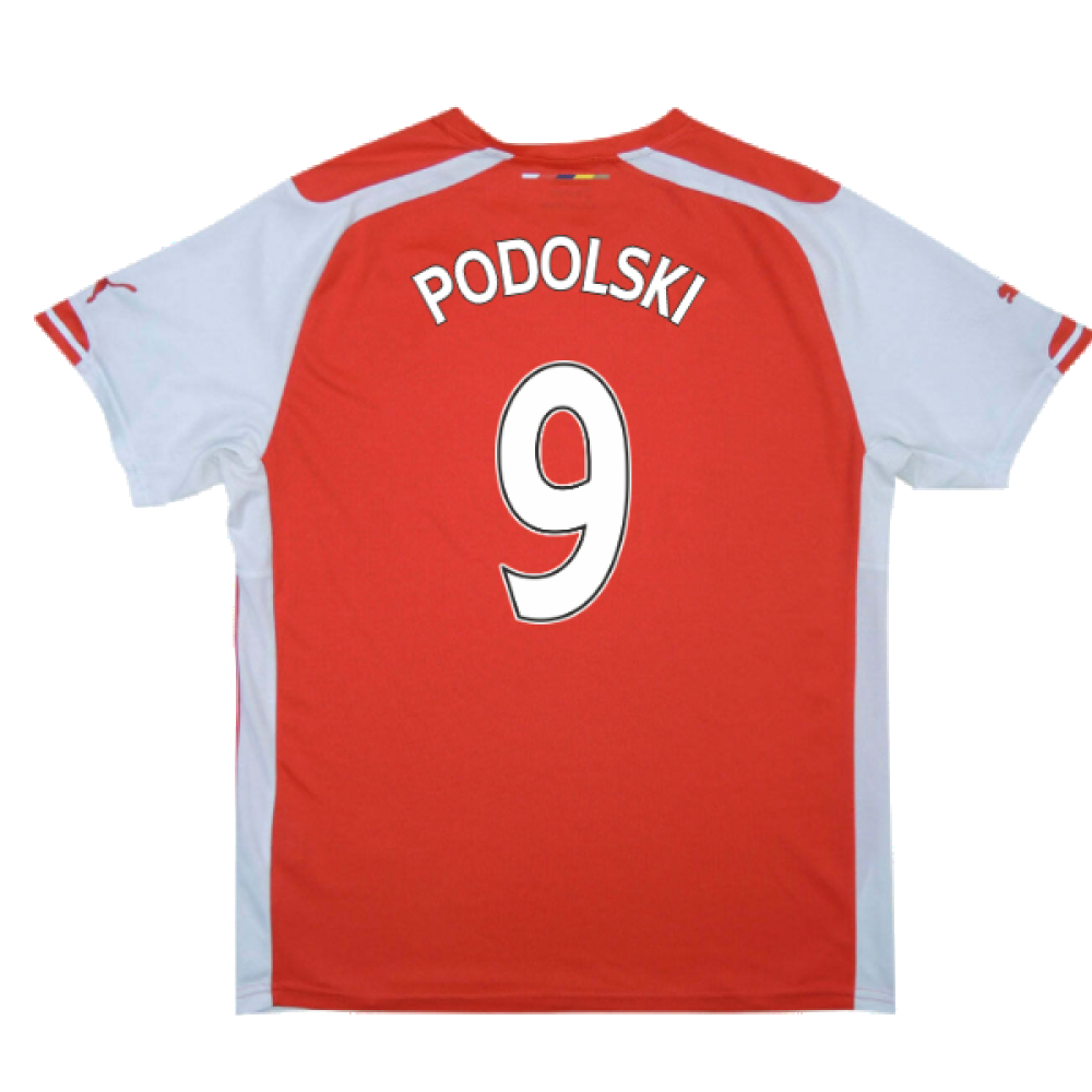 Arsenal 2014-15 Home Shirt (XS) (Excellent) (Podolski 9)_1