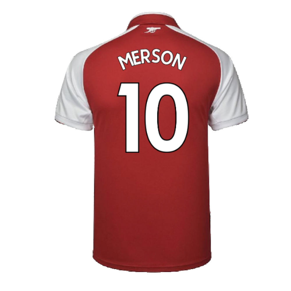 Arsenal 2017-18 Home Shirt (Very Good) (Merson 10)_1