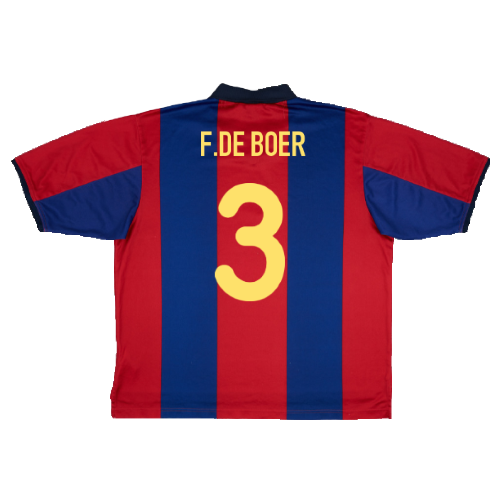 Barcelona 2000-01 Home Shirt (XL) (Very Good) (F.De Boer 3)_1