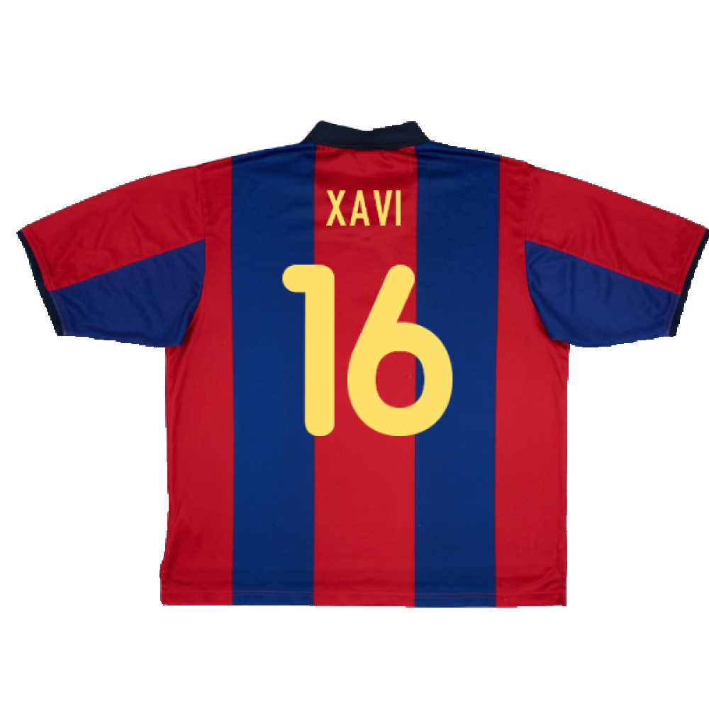 Barcelona 2000-01 Home Shirt (XL) (Very Good) (Xavi 16)_1