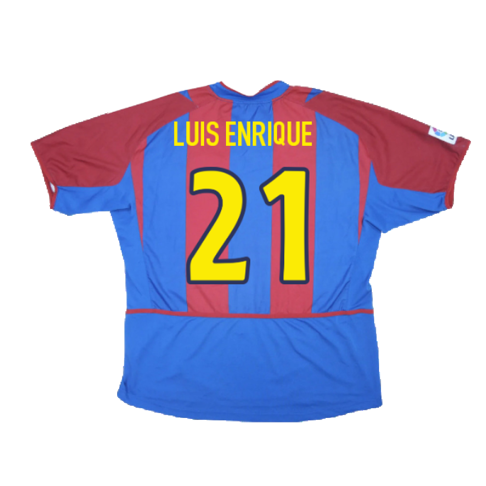 Barcelona 2002-03 Home Shirt (L) (Good) (Luis Enrique  21)_1