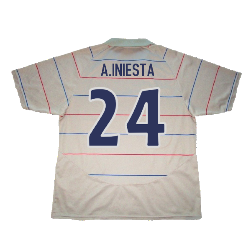 Barcelona 2003-04 Away Shirt (L) (Very Good) (A.Iniesta 24)_1