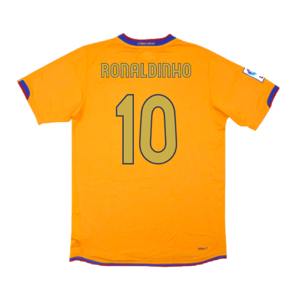 Barcelona 2006-07 Away Shirt (Excellent) (Ronaldinho 10)_1