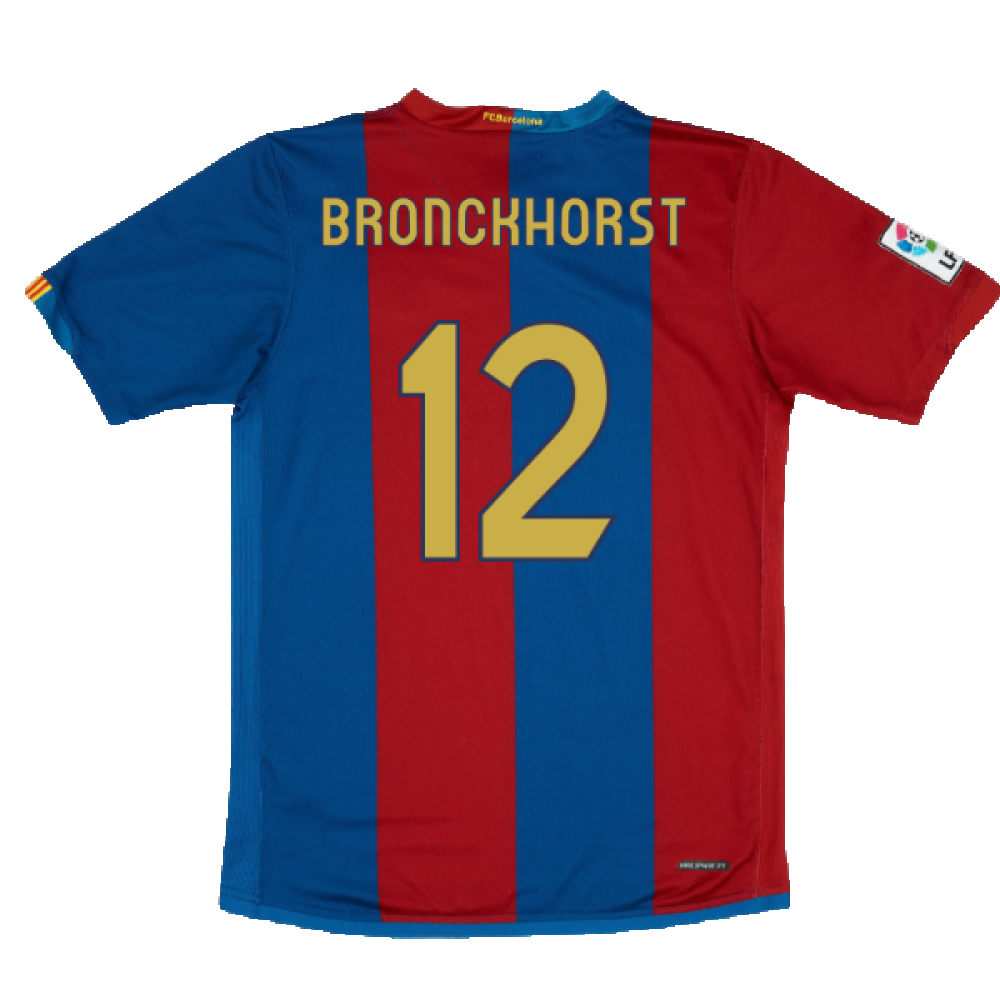 Barcelona 2006-07 Home Shirt (L) (Very Good) (Bronckhorst 12)_1