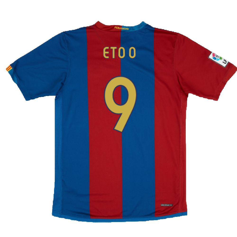 Barcelona 2006-07 Home Shirt (L) (Very Good) (Eto O 9)_1