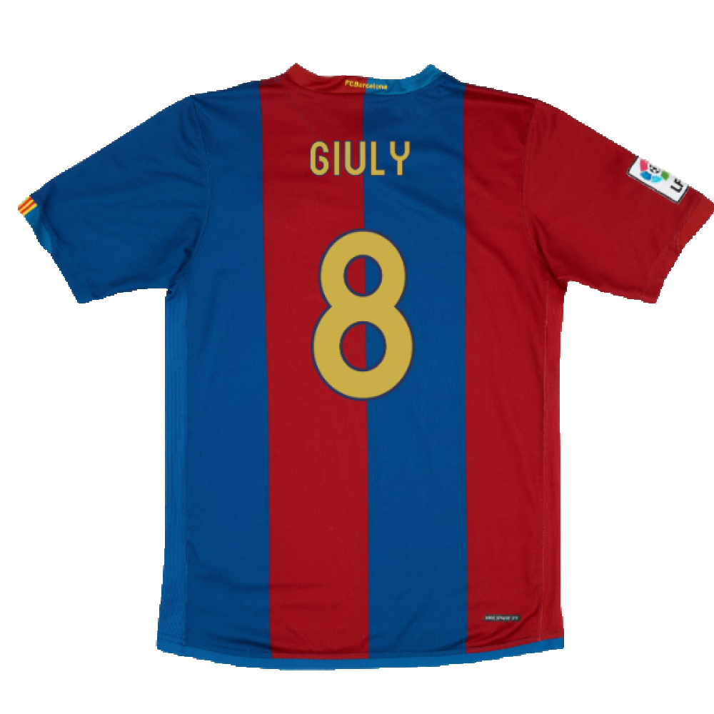 Barcelona 2006-07 Home Shirt (L) (Very Good) (Giuly 8)_1