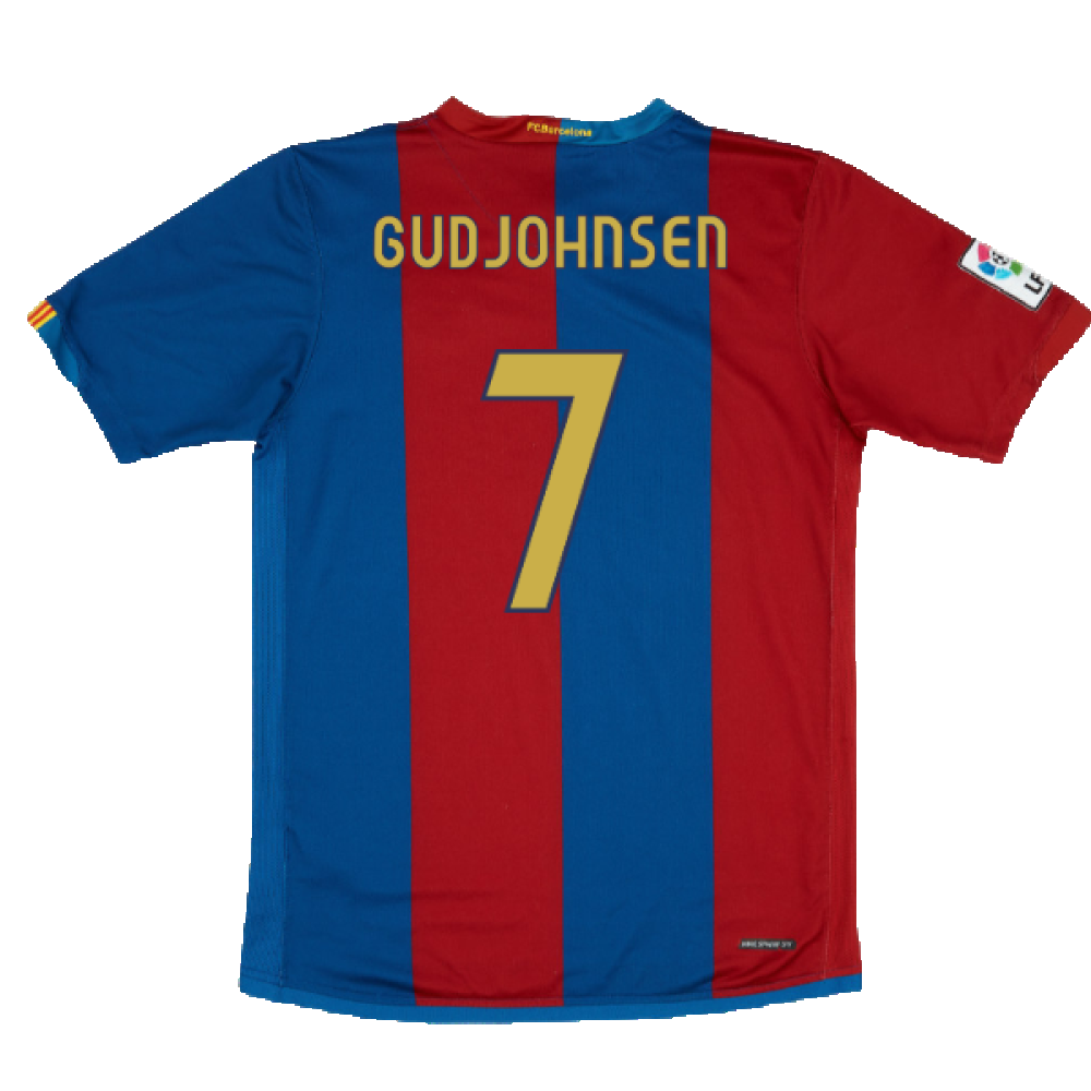 Barcelona 2006-07 Home Shirt (S) (Good) (Gudjohnsen 7)_1