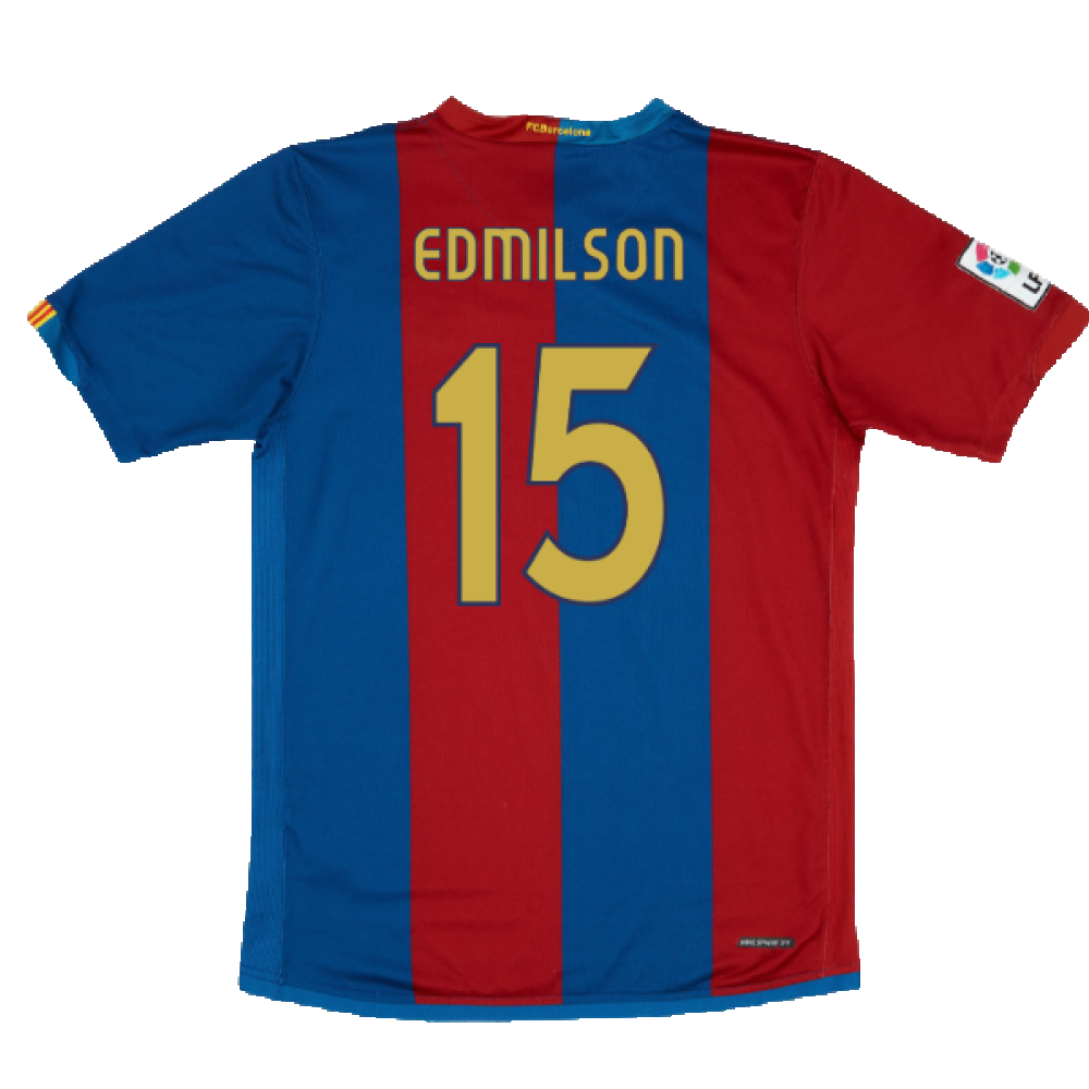 Barcelona 2006-07 Home Shirt (Sponsorless) (Excellent) (Edmilson 15)_1