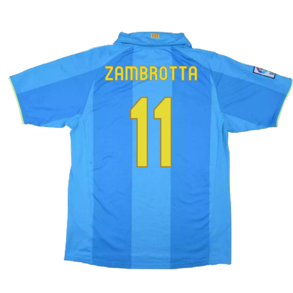 Barcelona 2007-08 Away Shirt (XXL) (Excellent) (Zambrotta 11)_1