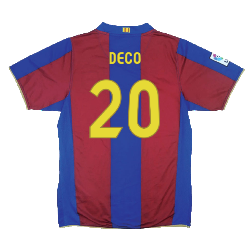 Barcelona 2007-08 Home Shirt (S) (Excellent) (Deco 20)_1