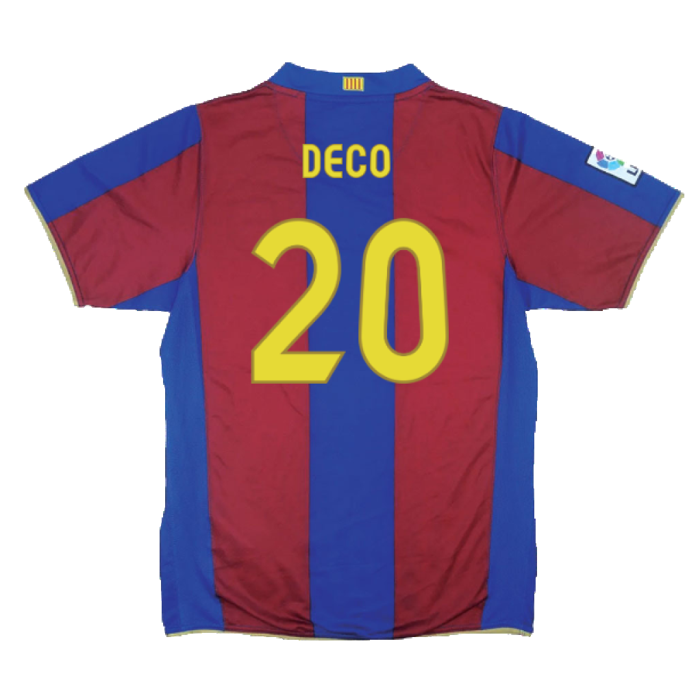 Barcelona 2007-08 Home Shirt (XL) (Excellent) (Deco 20)_1