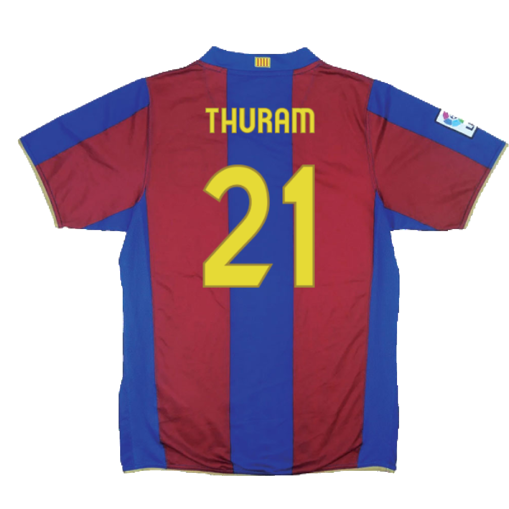 Barcelona 2007-08 Home Shirt (S) (Excellent) (Thuram 21)_1