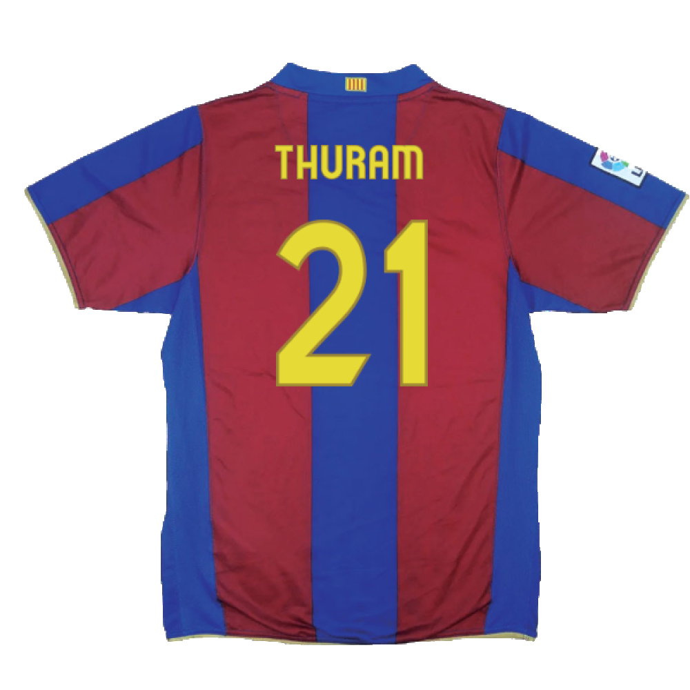 Barcelona 2007-08 Home Shirt (L) (Excellent) (Thuram 21)_1