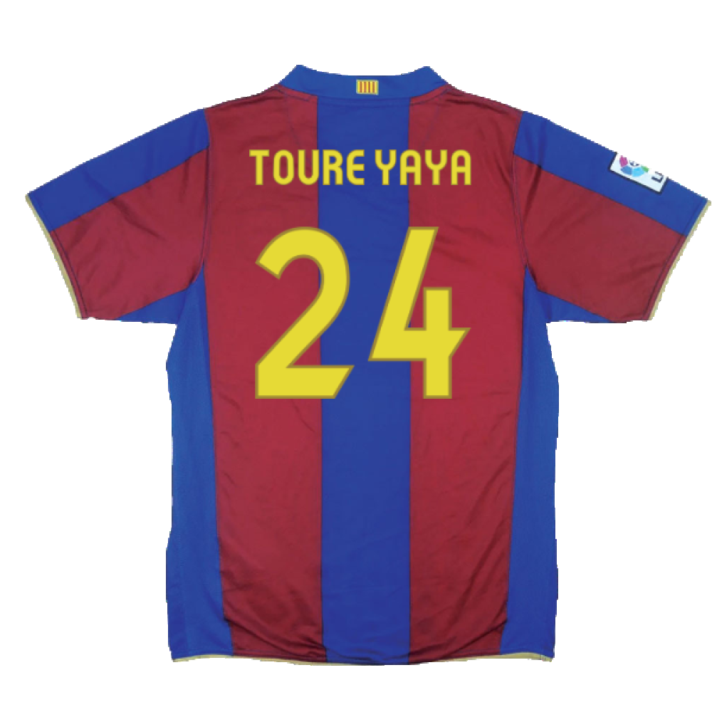 Barcelona 2007-08 Home Shirt (S) (Excellent) (Toure Yaya 24)_1