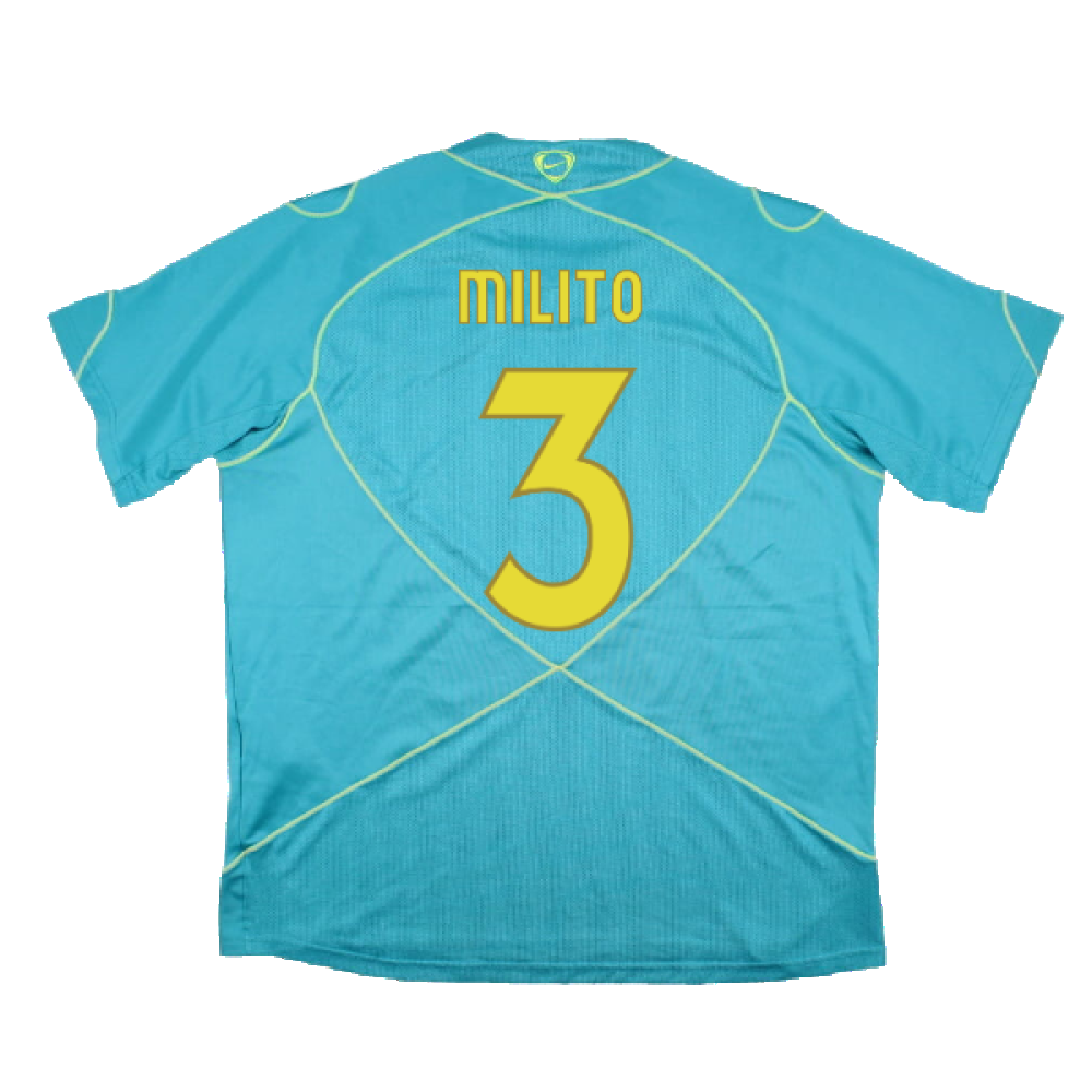 Barcelona 2007-08 Nike Training Shirt (M) (Good) (Milito 3)_1