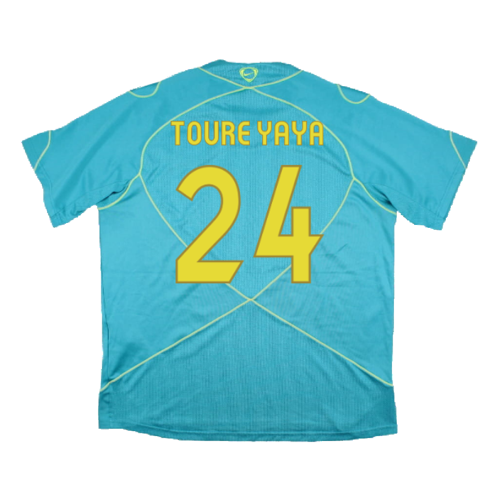 Barcelona 2007-08 Nike Training Shirt (M) (Good) (Toure Yaya 24)_1