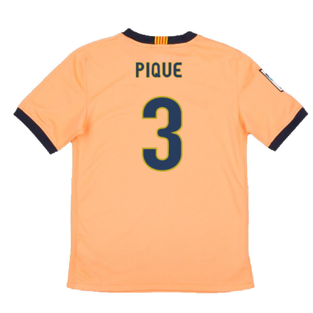 Barcelona 2009-10 Away Shirt (S) (Excellent) (Pique 3)_1