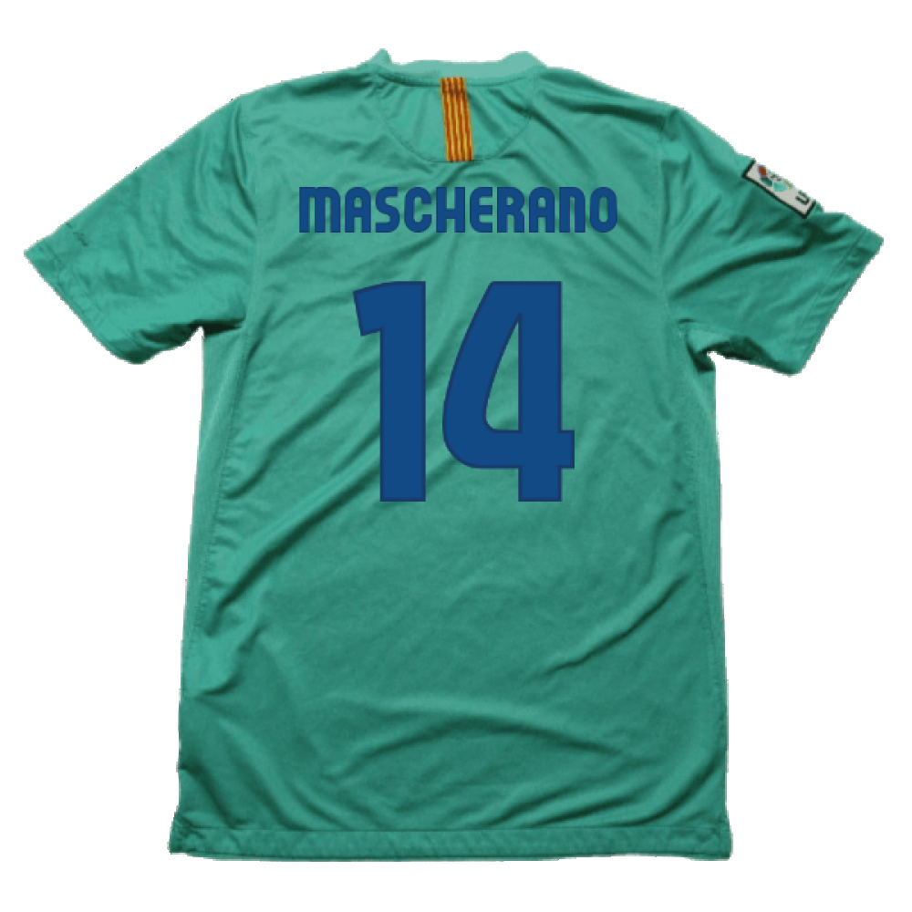 Barcelona 2010-11 Away Shirt (S) (Good) (Mascherano 14)_1