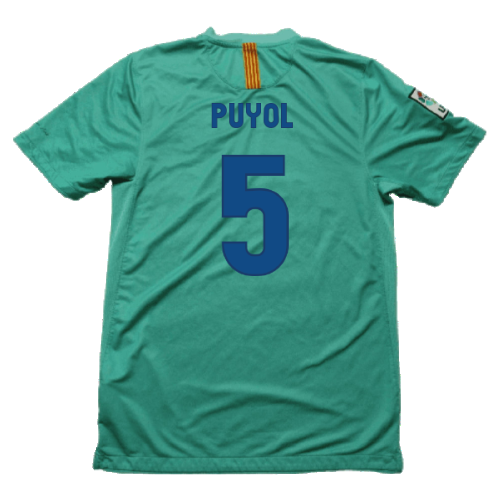 Barcelona 2010-11 Away Shirt (S) (Good) (Puyol 5)_1