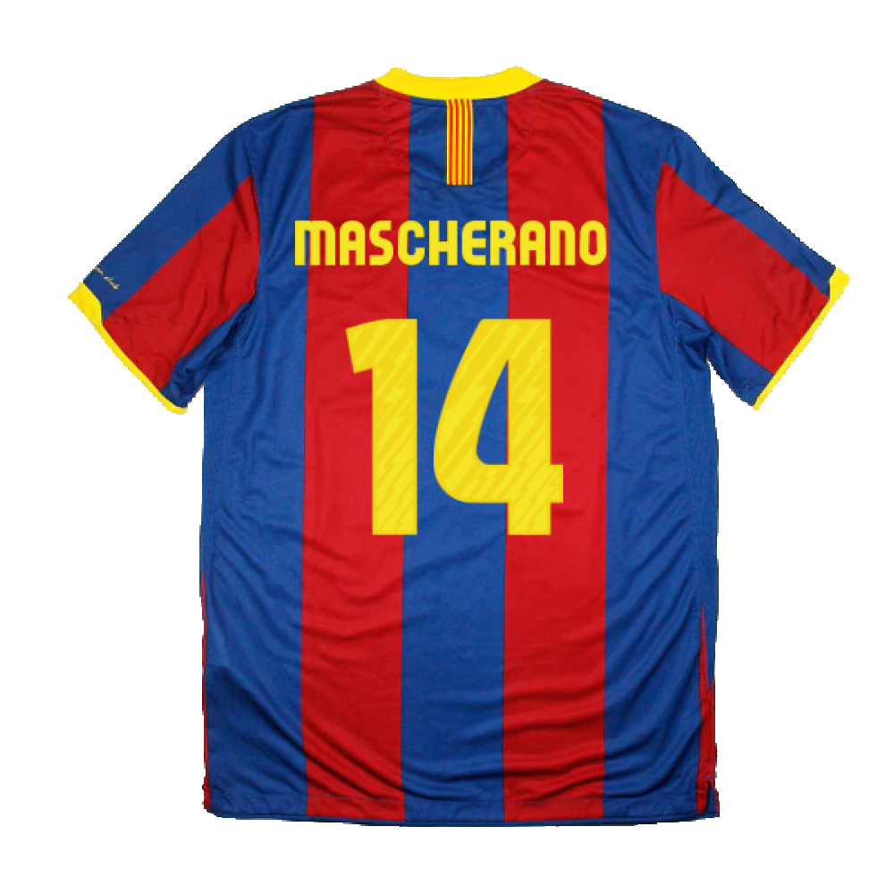 Barcelona 2010-11 Home Shirt (L) (Very Good) (Mascherano 14)_1