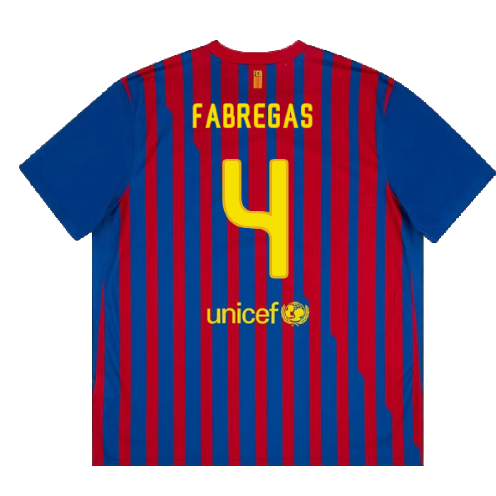 Barcelona 2011-12 Home Shirt (L) (Excellent) (Fabregas 4)_1