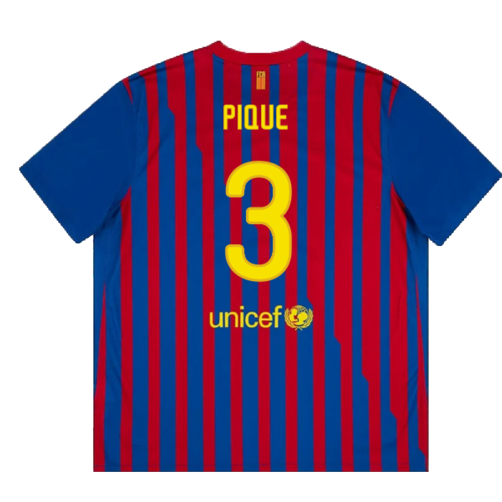 Barcelona 2011-12 Home Shirt (Excellent) (Pique 3)_1