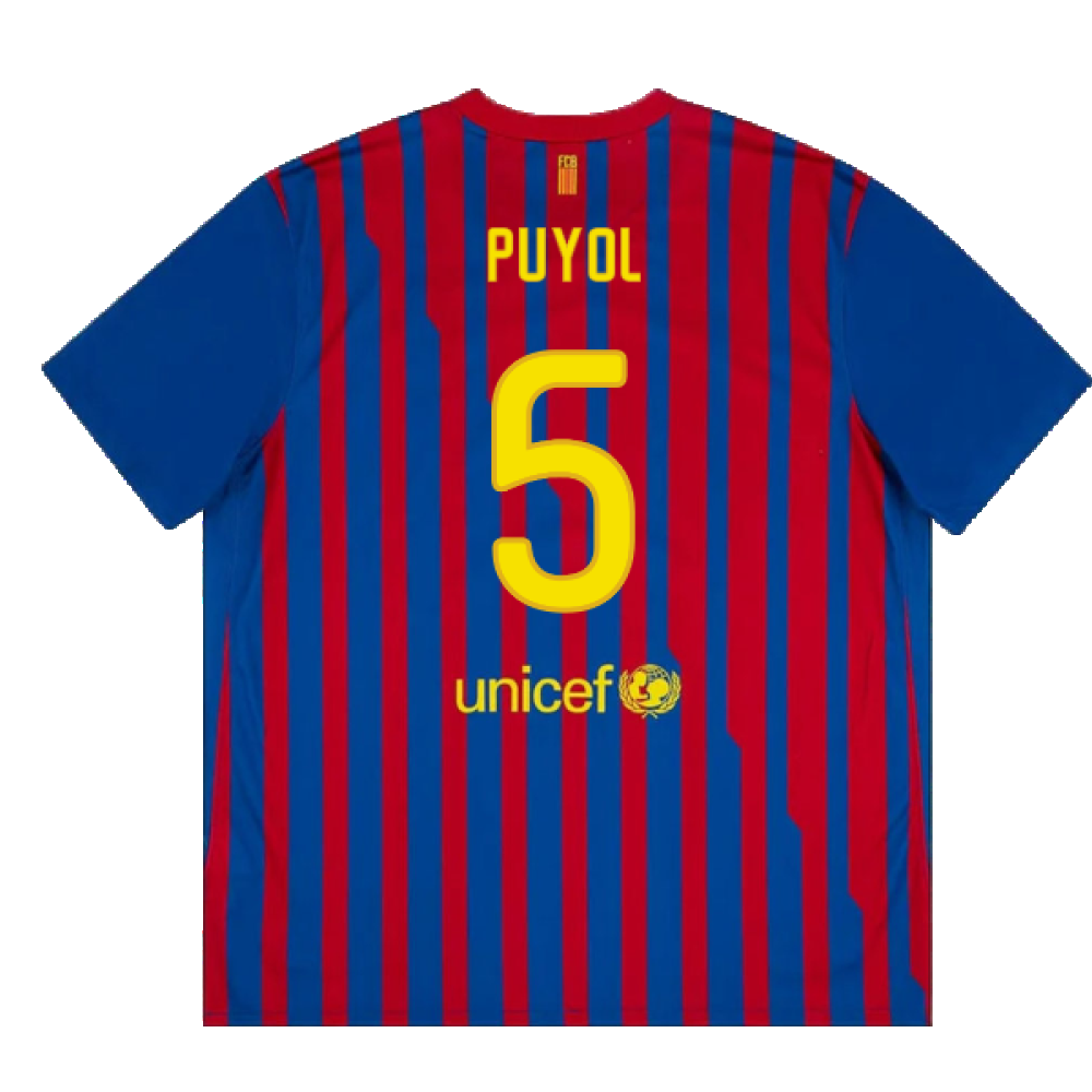 Barcelona 2011-12 Home Shirt (LB) (Good) (Puyol 5)_1