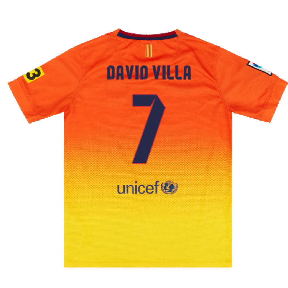 Barcelona 2012-13 Away Shirt (Very Good) (David Villa 7)_1