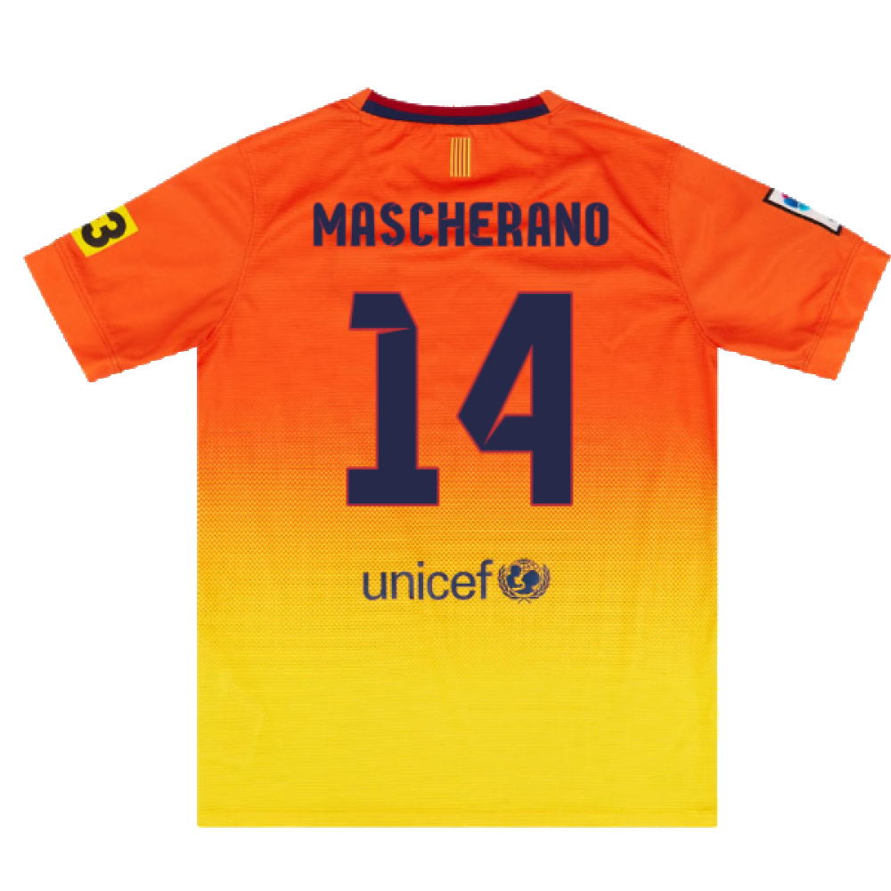 Barcelona 2012-13 Away Shirt (XL) (Very Good) (Mascherano 14)_1